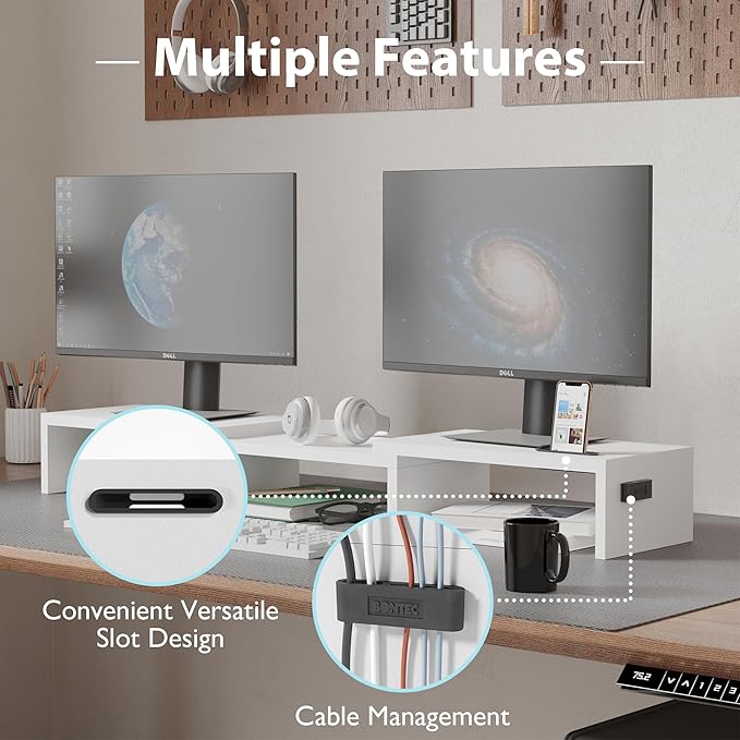 BONTEC Dual Monitor Stand Riser - Image 6