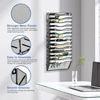 EasyPAG Wall File Organizer for Office 14 Pocket Mesh Wall Mounted Paper - Image 3
