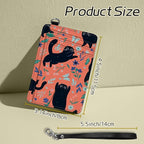 BWEGRHE Small Travel Wallets, RFID Blocking PU Leather Credit Card Holder - Image 2
