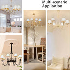 TAaMTYH small lamp shade chandelier shades set of 6，Fabric Lampshade - Image 6