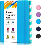 Address Book with Alphabetical Tabs, Hardcover Telephone Book, Hardback Cover by BLESWIN