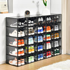 Stebopum 12 Pack Stackable Shoe Storage Organizer - Image 7