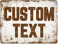 Custom Sign, Custom Street Sign, 11 Font Colors, 13 Font Styles, 4 Hole Options