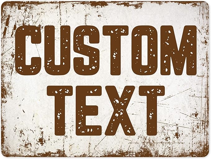 Custom Sign, Custom Street Sign, 11 Font Colors, 13 Font Styles, 4 Hole Options by MySignCenter