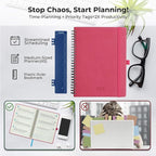IN-LUXPRO Planner 2026 Daily Weekly and Monthly, 12 Months Spiral Bound - Image 8