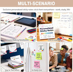 Personalized Sticky Notes Bulk 3-500 Pack – 3"x3" Custom Notepads Promotional - Image 6