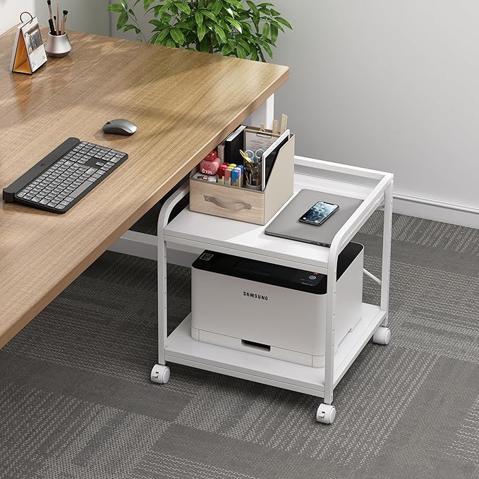Fannova 20 Inches Deep Large Printer Stand, 2 Tier Under Desk Printer Table - Image 6