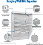 KZWKRG 6 Tier Wall File Organizer Hanging Vertical File Organizer, Wall Mounted - Image 4