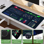 iCasso Day Trading Mouse Pad, Desk Mat, XXL Large Desk Pad, Non-Slip Rubber - Image 2