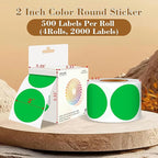 2 Inch Color Coding Round Labels - Image 2