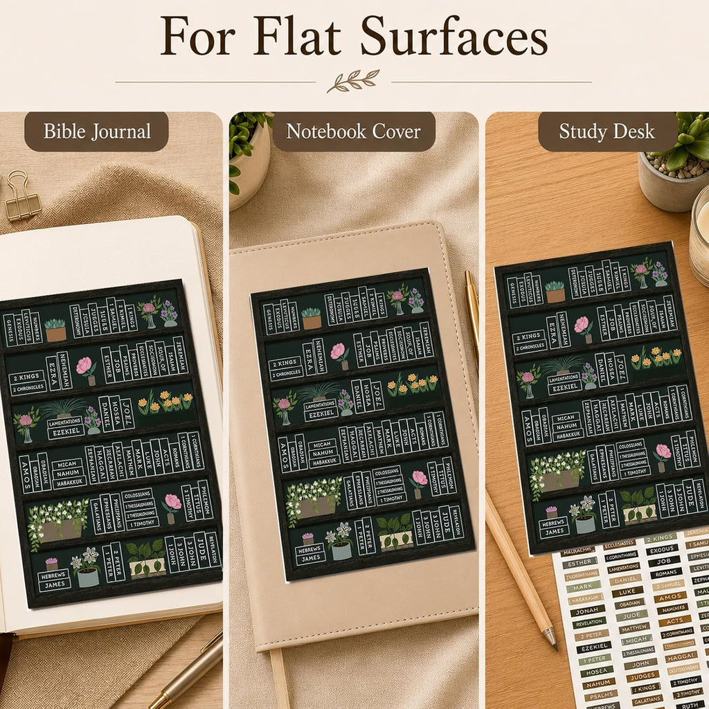 Bible Reading Tracker Bible Labels Bible Study Stickers Bible Study Supplies Unique Gifts for Bible Readers Beginning the Journey of Deeper Reading in the Bible (Macaron Bookshelf)