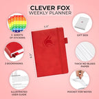 Clever Fox Planner – Undated Weekly & Monthly Planner - Image 2