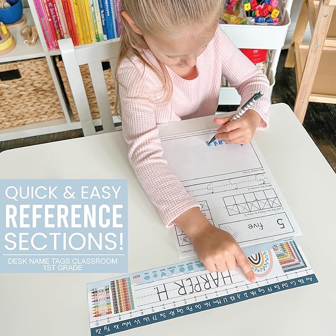 Desk Name Tags for Classroom -25 Student Name Plates for Classroom Kindergarten - Image 4