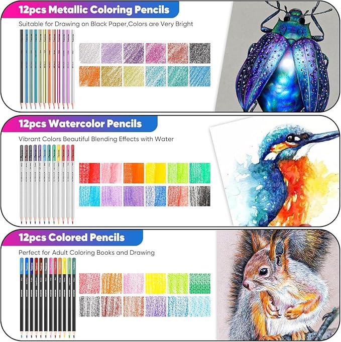 Taotree 81 Pack Art Supplies for Adults Artists Gifts, Pro Art Kit Drawing - Image 4