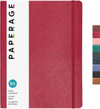 PAPERAGE Softcover Lined Journal Notebook, 176 Pages, Large B5 College Ruled by PAPERAGE