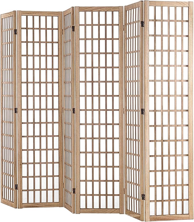 VEVOR Room Divider, 6 Panel Japanese Room Divider, Wood Folding Privacy Screen - Image 10