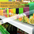 Fainne 50 Pcs 1.25 Inch Shelf Label Strip Holders Plastic Wire Shelf Price Tag - Image 7