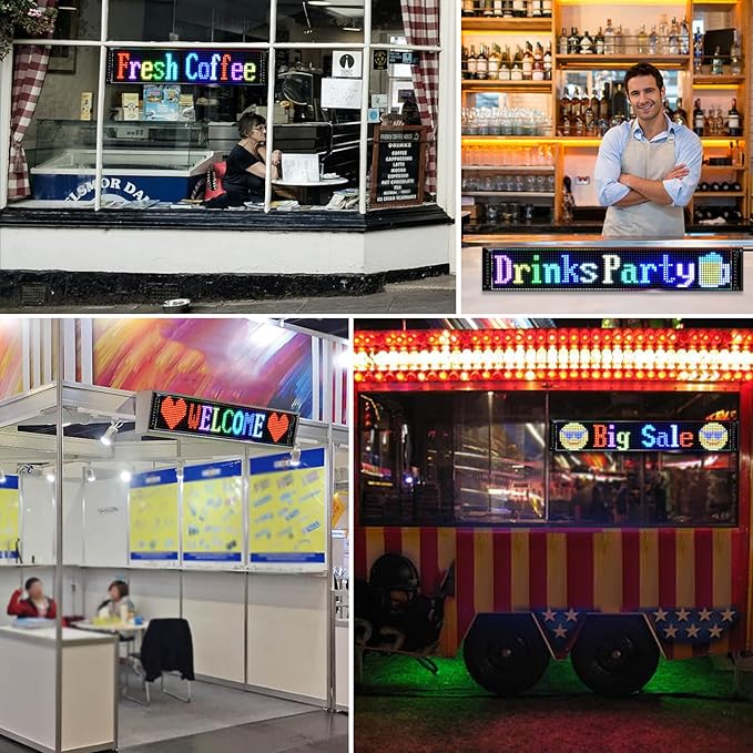 Programmable LED Signs, Flexible Scrolling LED Display, Edit Text, Animations - Image 5