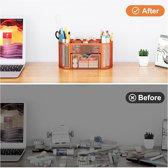 EasyPAG Mesh Pen Holder Desk Organizer - Image 5