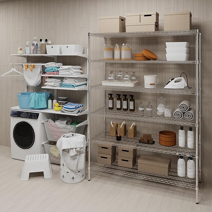 Regal Altair 24" Deep x 60" Wide x 74" Height Wire Shelving Kit | 6-Tier | NSF - Image 2