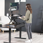 VIVO 42 inch Desk Converter, K Series, Height Adjustable Sit to Stand Riser - Image 9