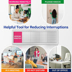 Office Door Signs with 5 Printed Status Options – Do Not Disturb, Out of Office - Image 8