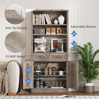 BORNOON 71.4" Tall Bookshelf - Image 5
