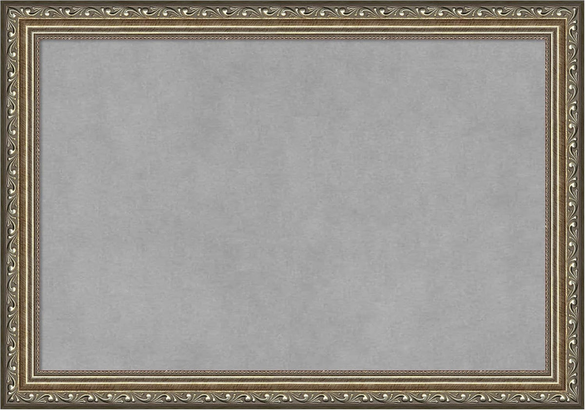 Amanti Art Silver Framed Magnetic Board 14x20 Small Vision Board