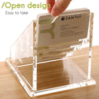 YUXUN Business Card Holder for Desk Clear Acrylic Business Cards Display Stand - Image 6