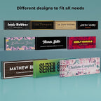 EGD Thick Clear Acrylic Desk Name Plate Personalized I Office Desk Accessories - Image 4