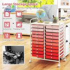 Happygrill 20-Drawer Organizer Cart Tools, Mobile Utility Storage Cart - Image 5