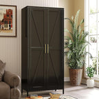 SUPEER Metal Wardrobe Cabinet - Image 7