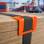 20 Packs Edge Protectors for Cargo Loads, Flatbed Corner Protectors, Tiedown Plastic Protector, Truck Shipping, Protects Cargo Edges, Orange