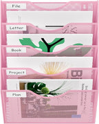 EasyPAG 5 Pocket Mesh Wall File Organizer, Hanging Paper Folder Holder - Image 7