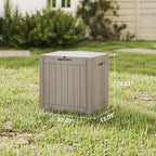 Yardgrace 35 Gallon Small Waterproof Outdoor Storage Box, Resin Deck Box - Image 7