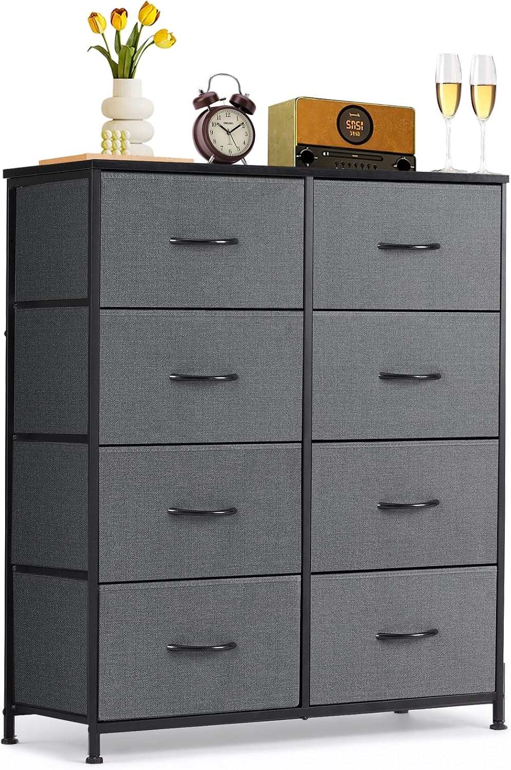 8-Drawer Dresser for Bedroom, Anti-Tip Tall Storage Organizer