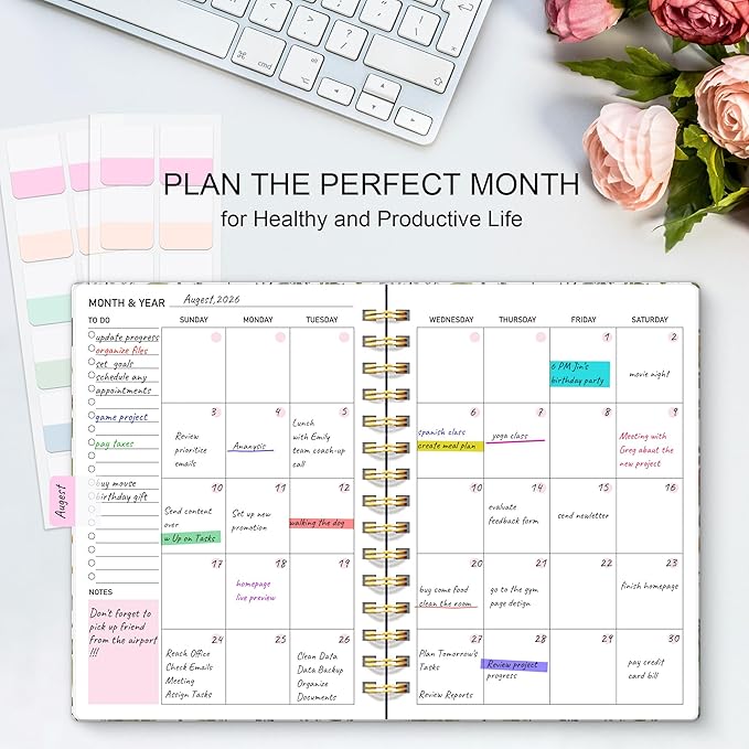 Undated Weekly and Monthly Planner – 12-Month To Do List Notebook Organizer - Image 5