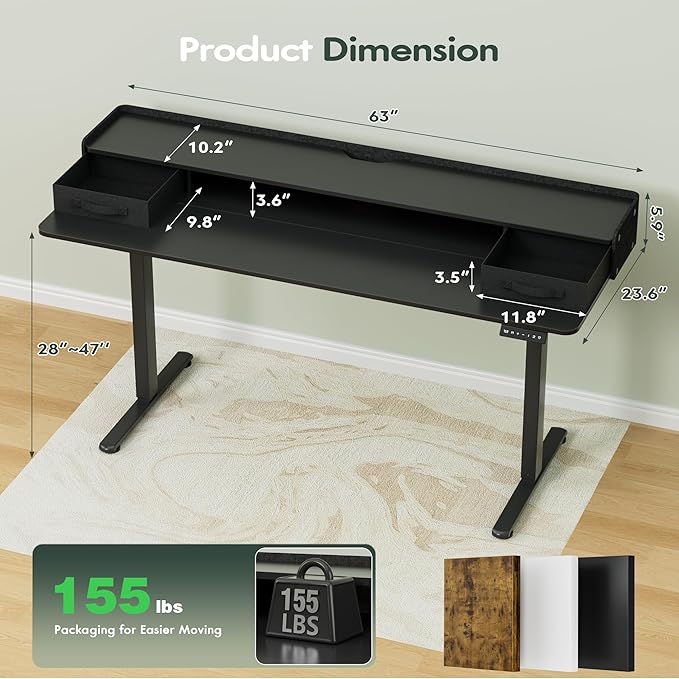 Homall Electric Standing Desk - Image 3