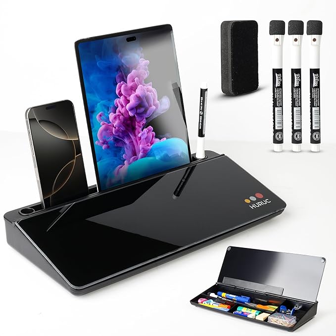 HURUC Small Glass Desktop Whiteboard by HURUC