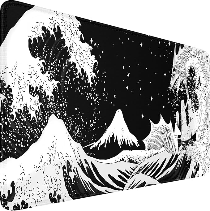Gaming Mouse Pad, 31.5x15.7 inch Large Extended Computer Keyboard Mouse Mat by Naukay