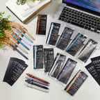 Geyoga 50 Sets Team Appreciation Gifts Bulk Ballpoint Pens with Teamwork Cards for Employee Coworker Staff Group Members Volunteer Office Supplies