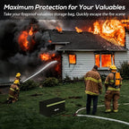 FLASLD Large Fireproof Document Bags, Fireproof Folder Safe Box - Image 8