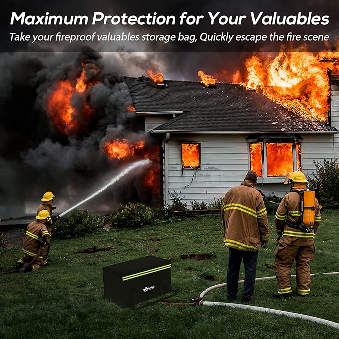 FLASLD Large Fireproof Document Bags, Fireproof Folder Safe Box - Image 8