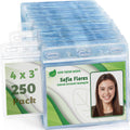 EcoEarth - Horizontal Card Protector w/Soft Edge - Sealable 4x3 Inch, 250 Pack