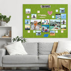 AKTOP Cork Board Bulletin Board 47"x35", 12 Pack Removable Felt Cork Board Tiles - Image 6