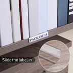 Containlol 15 Pieces Moveable Shelf Label Holders Clear Shelves Tags Moveable - Image 4