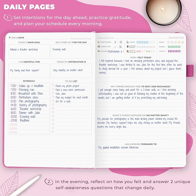 Clever Fox Self-Care Journal – Daily Reflection Notebook – Mental Health & - Image 4