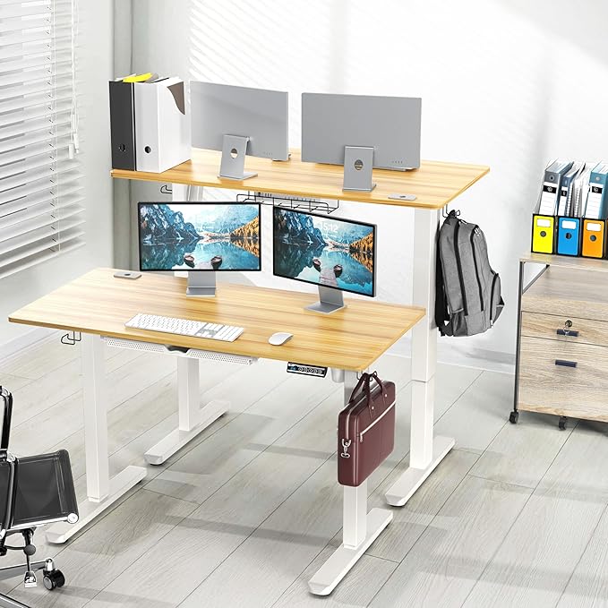 SHW 48-Inch Electric Height Adjustable Standing Desk - Image 2