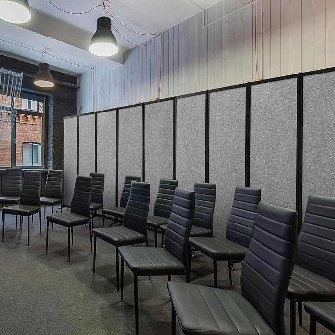 Upgrade Version Room Partition and Divider, Freestanding Rolling Dividers - Image 5