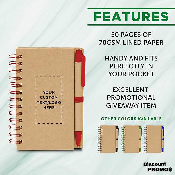 Custom Mini Spiral Notebooks - Image 2